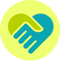 Icon of two holding hands