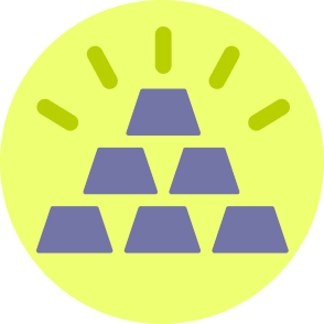 icon - a stack forming a pyramid